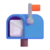 Open Mailbox With Raised Flag