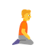 person-kneeling-facing-right Emoji microsoft
