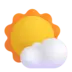 Sun Behind Small Cloud