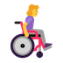 woman-in-manual-wheelchair-facing-right Emoji microsoft