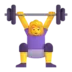 Woman Lifting Weights
