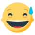 Grinning Face With Sweat