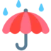 Umbrella With Rain Drops