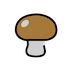 brown-mushroom Emoji openmoji