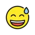 Grinning Face With Sweat
