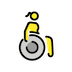 woman-in-manual-wheelchair-facing-right Emoji openmoji
