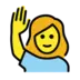 Woman Raising Hand
