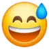 Grinning Face With Sweat
