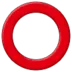 Hollow Red Circle