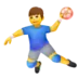 Man Playing Handball