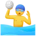 Man Playing Water Polo