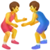 Men Wrestling