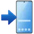 Mobile Phone With Arrow