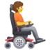 Person In Motorized Wheelchair Facing Right