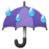 Umbrella With Rain Drops
