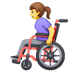 woman-in-manual-wheelchair Emoji samsung
