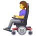Woman In Motorized Wheelchair