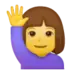 Woman Raising Hand