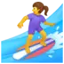 Woman Surfing