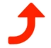 Right Arrow Curving Up