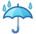 Umbrella With Rain Drops