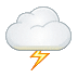 🌩️ Туча с молнией