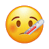 🤒 Лицо с термометром во рту