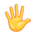 🖐️ Поднятая рука с растопыренными пальцами