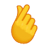 🫰 Рука со скрещенными указательным и большим пальцами