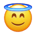 😇 Улыбающееся лицо с нимбом
