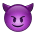 😈 Улыбающееся лицо с рожками
