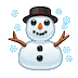 ☃️ Снеговик со снежинками