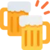 Clinking Beer Mugs