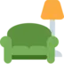 Couch and Lamp