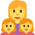 Family: Woman, Girl, Girl