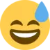 Grinning Face With Sweat