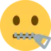Zipper-Mouth Face