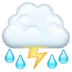 Cloud With Lightning and Rain