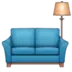 Couch and Lamp