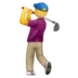 Man Golfing