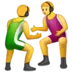 Men Wrestling