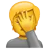 Person Facepalming