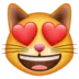 Smiling Cat With Heart-Eyes