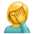 Woman Facepalming