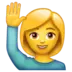 Woman Raising Hand