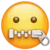 Zipper-Mouth Face