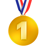 1st-place-medal Emoji apple