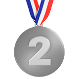 2nd-place-medal Emoji apple