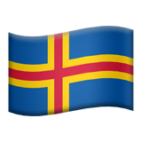Flagge der Åland-Inseln Emoji auf Apple macOS und iOS iPhones