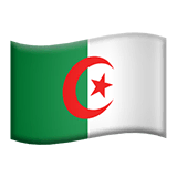 Флаг Алжира Эмодзи на Apple macOS и iOS iPhone